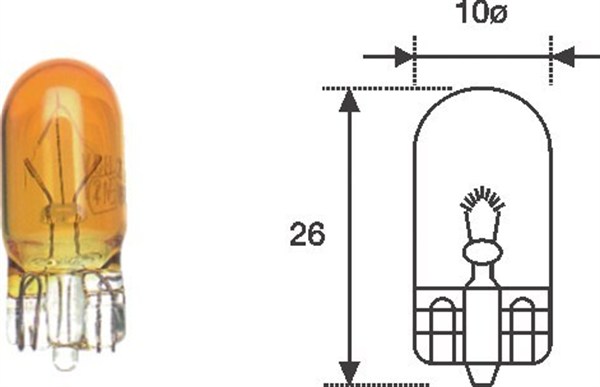 Bulb, indicator - 002051800000 MAGNETI MARELLI